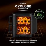 Swan 11L Twin Stack Air Fryer Cyclone Technology 2 x 5.5L Baskets view 5