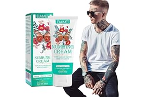 SDJUFEI Tattoo Cream Before Tattoo, (2.12oz) Painless Tattoo Cream Maximum Strength Last 6-8 Hours, Natural Cream Tattoo for Tattoos with Aloe Vera, Vitamin E, Lecithin, Gentle & Safe