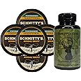Schmitty's Snuff Wintergreen Mountain Herbal Chew Fake Dip No Tobacco 5 Can Pack (Deer Hunter MB)