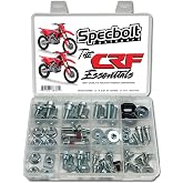 Specbolt CRF Essentials Track &amp; Trail Bolt Kit Fits: All Honda CRF150R CRF250R CRF450R Kick Start Seat Subframe Fenders Brake Rotors Sprocket Fork Guards and much more
