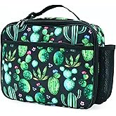 Cactus Lunch Box Insulated Reusable Lunch Bag Tote Cooler for Women Men Boy Girl School Work Office Picnic
