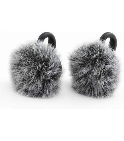 Parabrisas Peludo Geekria Para Micrófono Hollyland Lark M2 - Reduce Ruido De Viento, Incluye 2 Unidades