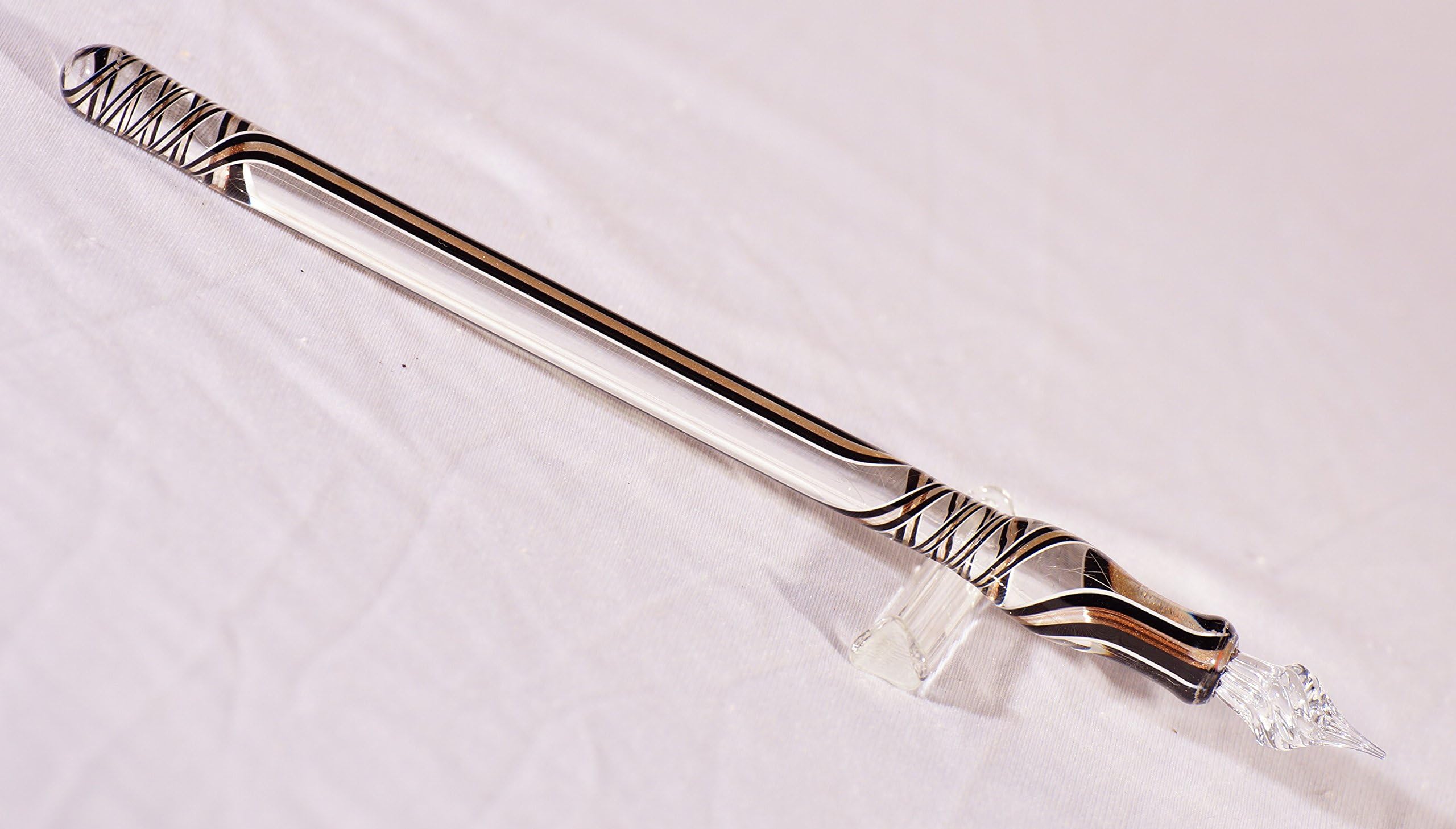 Glass, fountain pen, Venetian quill pen, pen holder, writing instrument