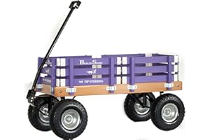 THE BERLIN FLYER Berlin Flyer Sport Wagon - Model F410 - Amish Made in Ohio, USA - 10" No-Flat Tires (Purple)