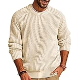 PJ PAUL JONES Mens Sweater Crewneck Knit Sweaters Casual Textured Pullover Sweater