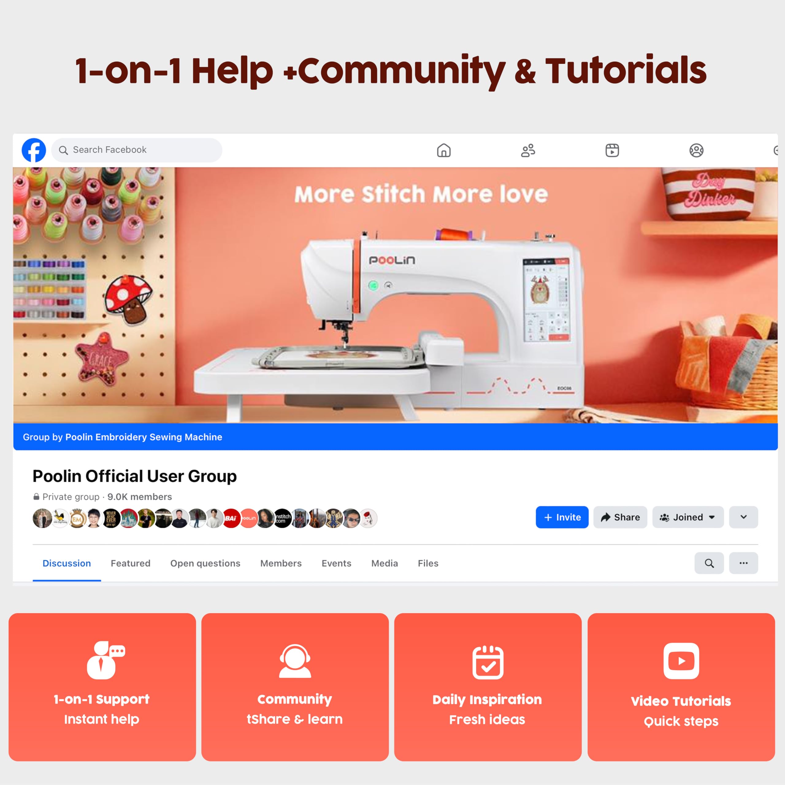 POOLIN EOC06 Embroidery Machine,7