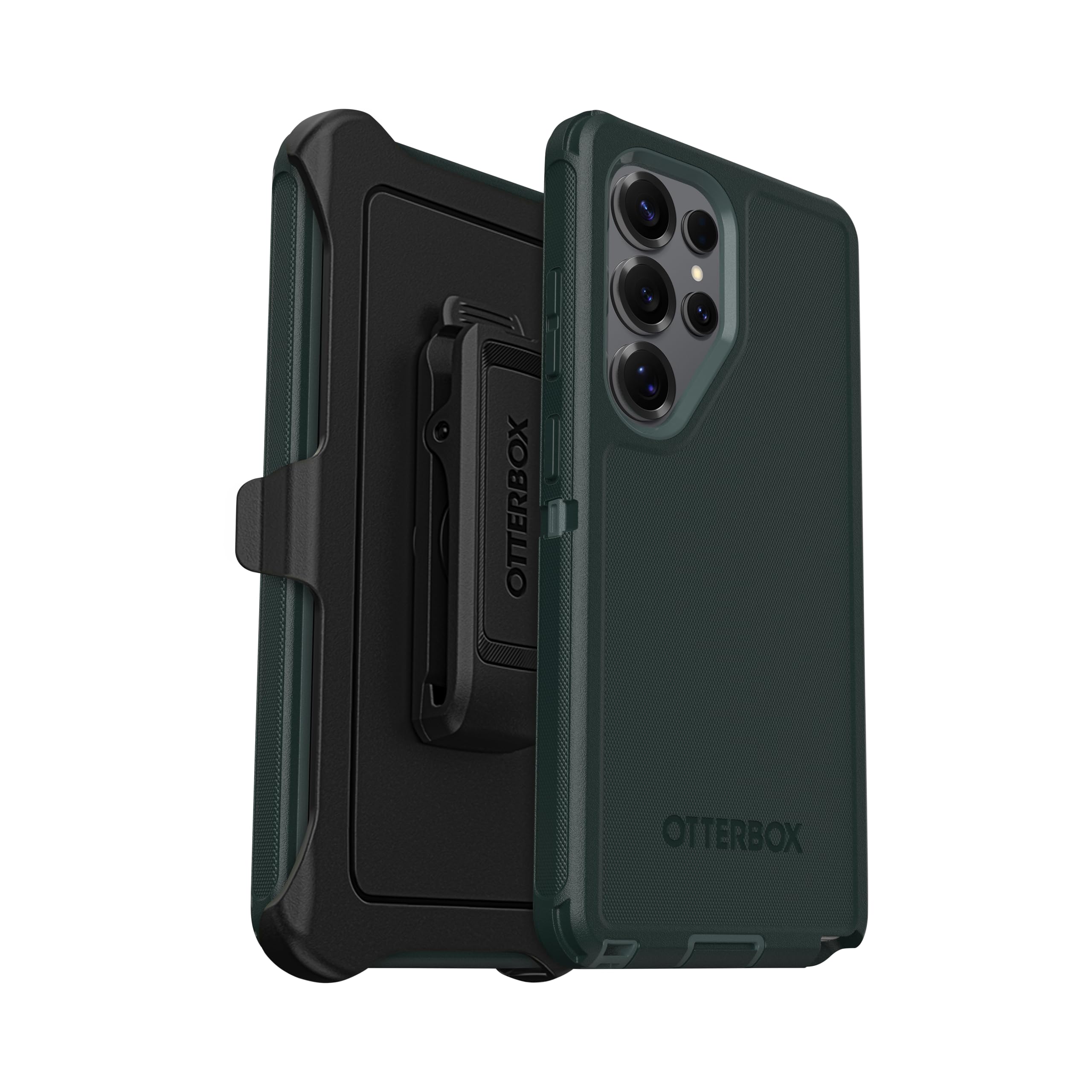 OtterBox Samsung Galaxy S25 Ultra (Only) Defender Series Case - Shadow Moss (Green) - Holster Clip Included, Rugged & Durable, with Port Protection, Wireless Charging Compatible, Non-Retail Packaging