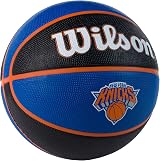 Wilson NBA Team Tribute Basketball New York Knicks Size 7 Rubber Outdoor view 3