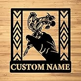 Custom Metal Tattoo Wall Art, Personalized Tattoo Metal Wall Sign, Tattoo Studio Decor, 10-24 inches Signs
