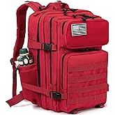 QT&QY 25L/45L Military Tactical Backpack For Men Molle Daypack 3 Day Bug Out Bag Hiking Rucksack With Bottle Holder