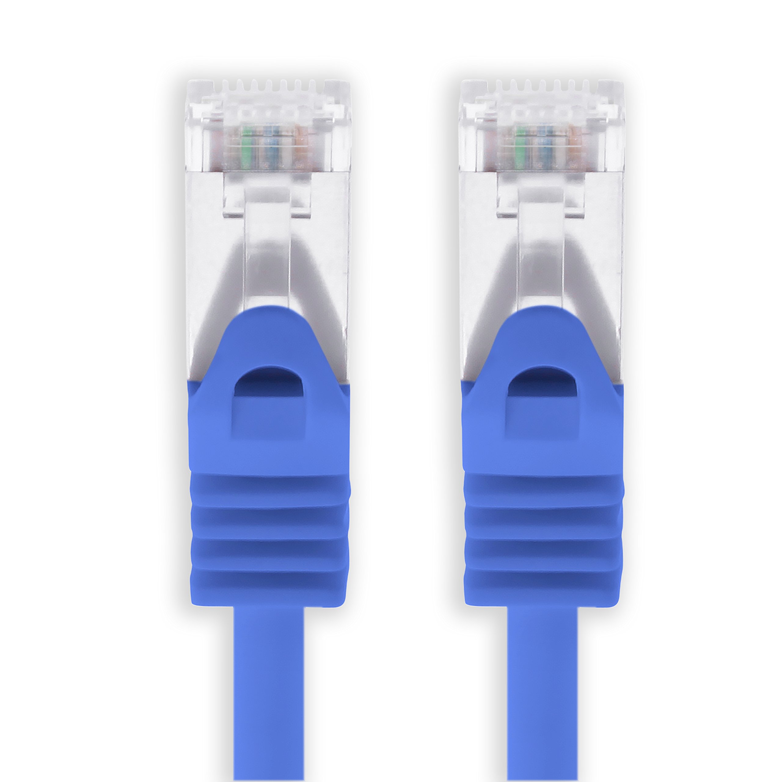 1aTTack.de 7.5m - blue - 1 piece CAT.7 network cable Sftp (raw cable) patch cable (SET) 10000Mbit/s - 500 MHz assembled with 2 RJ45 plugs Cat6a