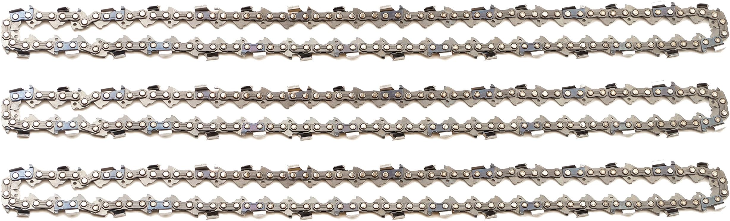 3 tallox Saw Chains .325" Pitch .058" 1.5 mm Gauge 64 Links 15" 38 cm Semi-Chisel fits DOLMAR Husqvarna and Other Chainsaws