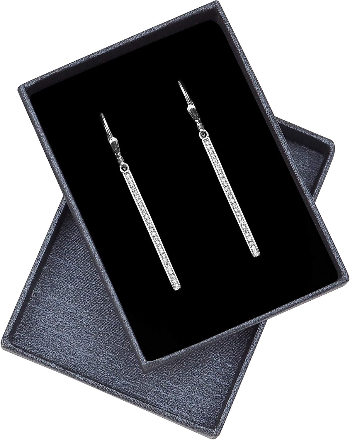 SOFIA MILANI - Women's Earrings 925 Silver - Bar Dangle Earrings - 20191 - Image 3