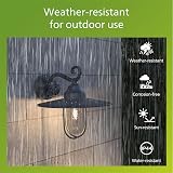 Philips Pasture Outdoor Wall Light IP44 Aluminium Black E27 Bulb Sold Separately view 5
