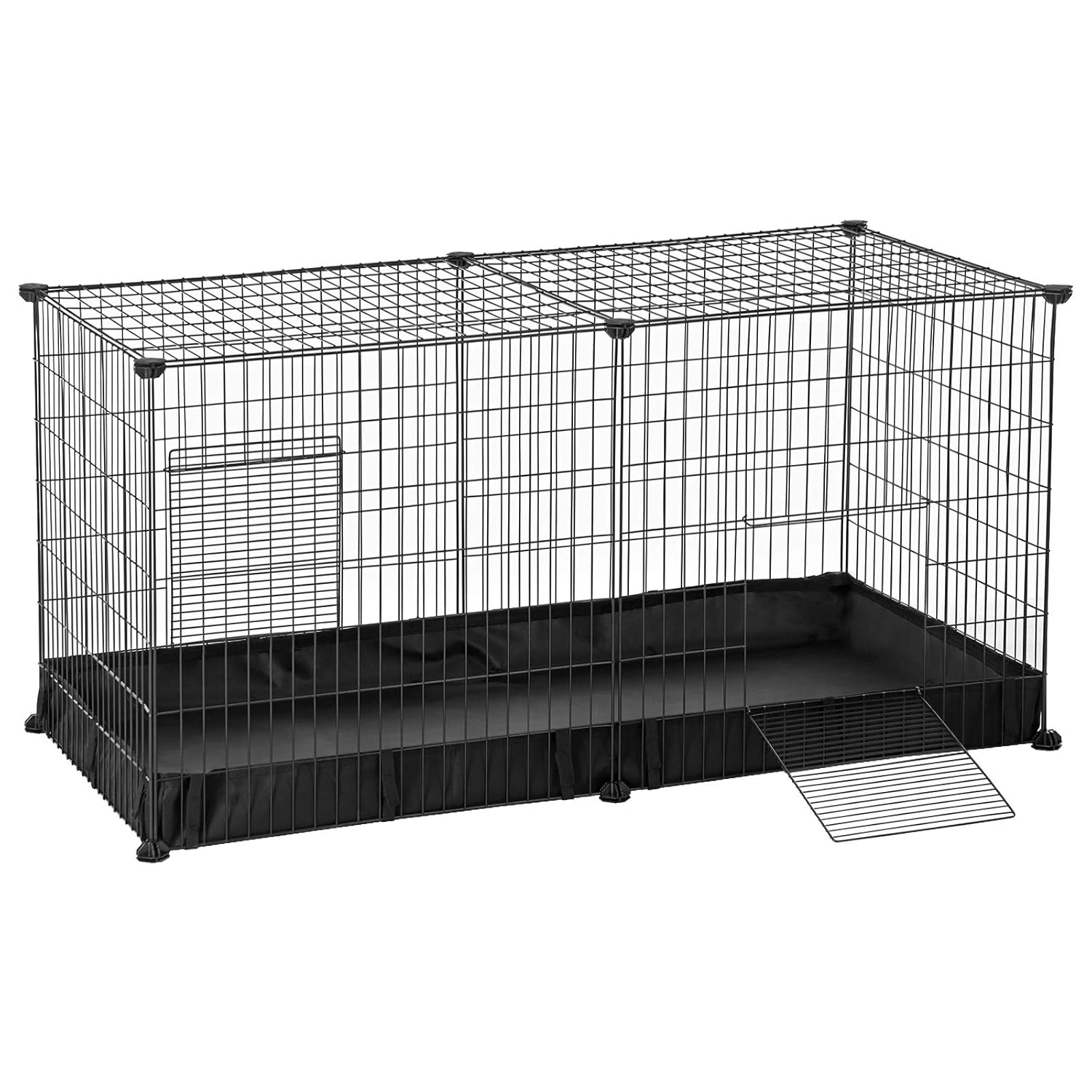 Large Indoor Pet Playpen and Enclosure with Oxford Mat and 2 Doors