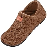 OBBYCO Women's Men's Fuzzy Fur Slippers Casual House Shoes Non Slip Barefoot Slipper Socks Warm Closed Back Indoor Outdoor Shoes