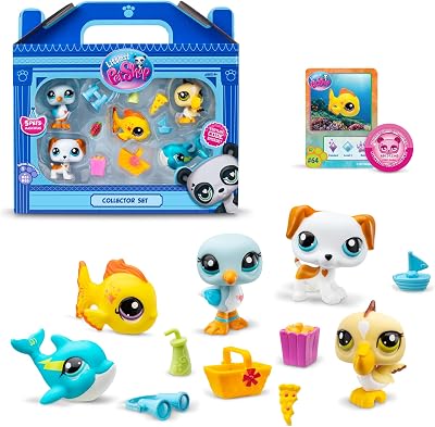 Littlest Pet Shop Beach Besties 5 Pack Gen 7 61-65 5 Mini Pets