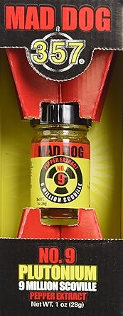 Amazon Com Mad Dog 357 No 9 Plutonium 9 Million Scoville Pepper Extract 1oz Grocery Gourmet Food