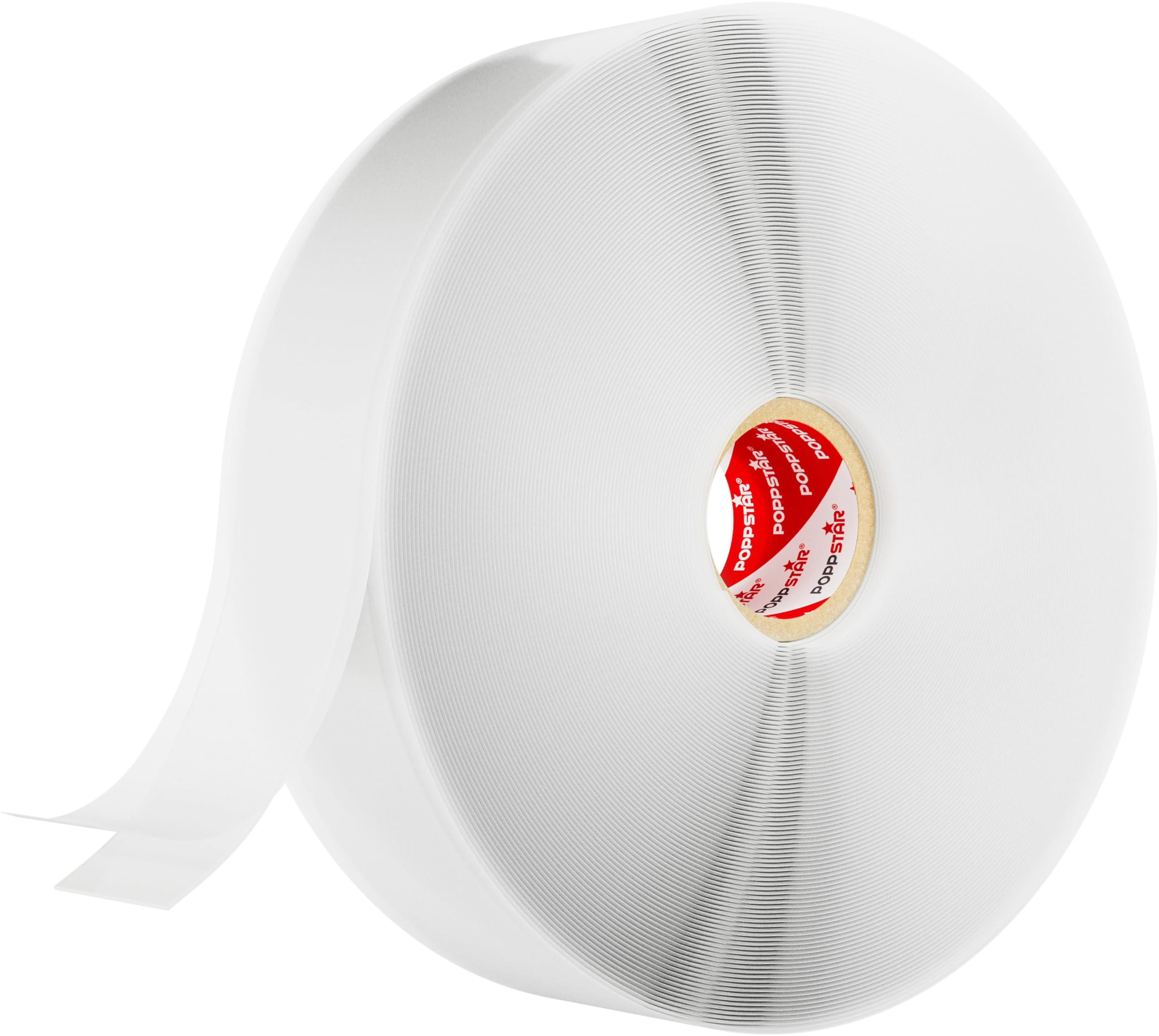 POPPSTAR Self-Fusing Silicone Band, Silicone Tape, 11m x 25mm, Sealing & Insulating Strip (water-tight, air-tight), white, 1 Roll