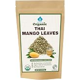 Organic Mango Leaves for Tea &ndash; Premium Hand-Picked Young Green Leaves &ndash; Eco-Farmed Small Batch &ndash; Pure Dried Fruit Tree Leaves &ndash; Vegan &amp; Non-GMO (2 OZ)