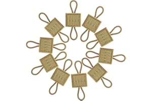 FRTKK Pack of 10 Tactical Gear Holder Clip Molle Web Dominator Elastic Strings Buckle for Tactical Backpacks Molle Bags