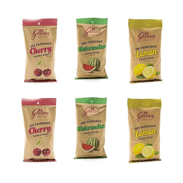 GILLIAM OLD FASHIONED SANDED DROPS, 3 FLAVOR ASSORTMENT,...