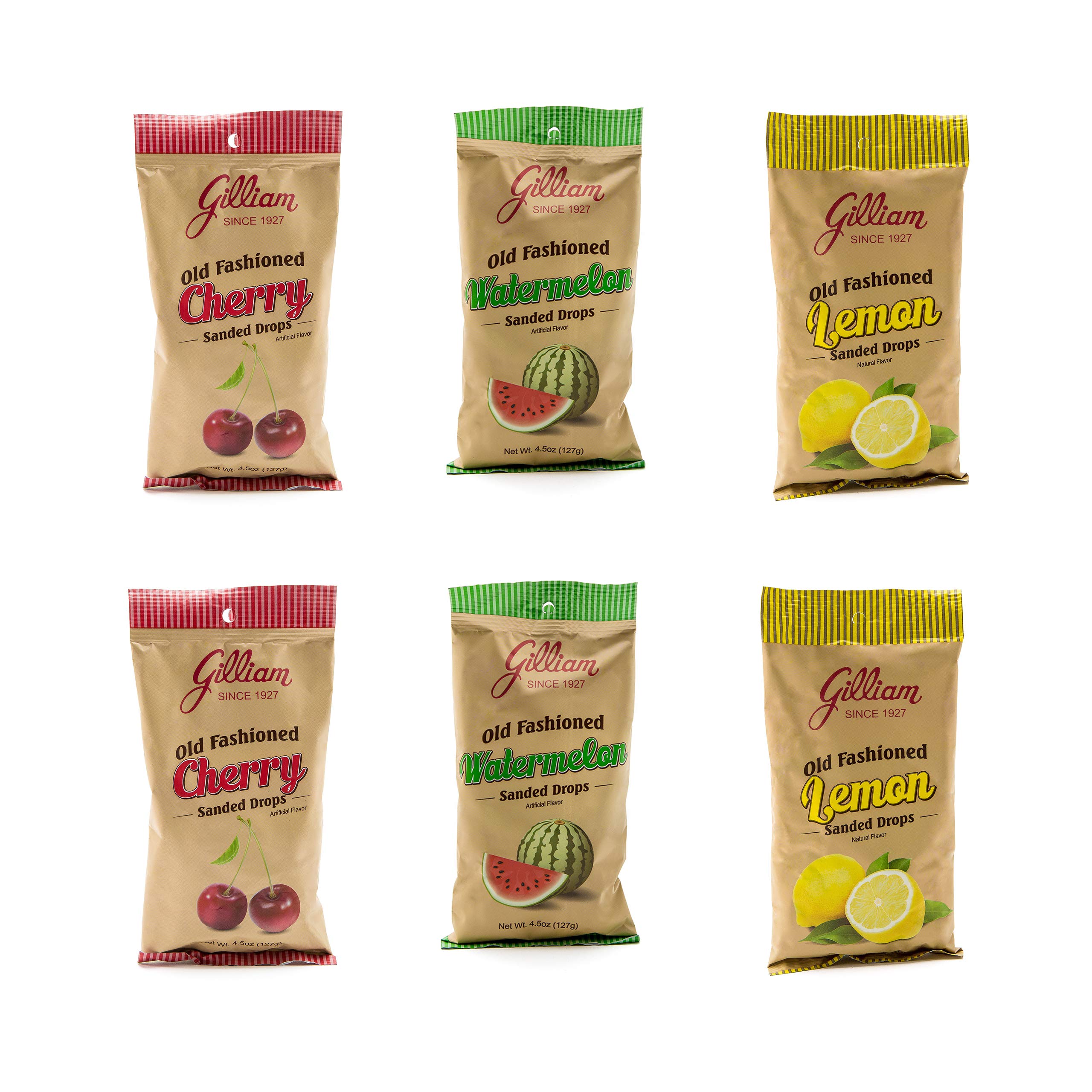 Gilliam Old Fashioned Lemon Sanded Drops - 4.5oz Bag Of Classic Hard Candy