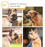 HEELE Reflective Dog Collar Soft Neoprene Padded Pink S 26-38cm view 3