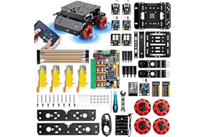 Makeblock mBot Mega Robot Kit with Mecanum Wheels, Programmable Robotics Kit Compatible with Arduino IDE and Raspberry Pi for Teens & Adults, Robotics Gift for Learning Coding, Robotics, Electronics