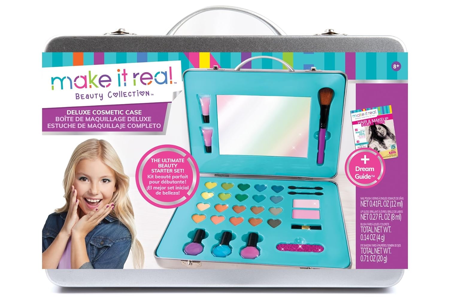 Make It Real Deluxe Cosmetic Case. This Girls Makeup Kit is a Perfect