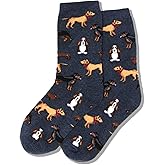 Hot Sox Boys' Big Animal Series Novelty Casual Crew Socks