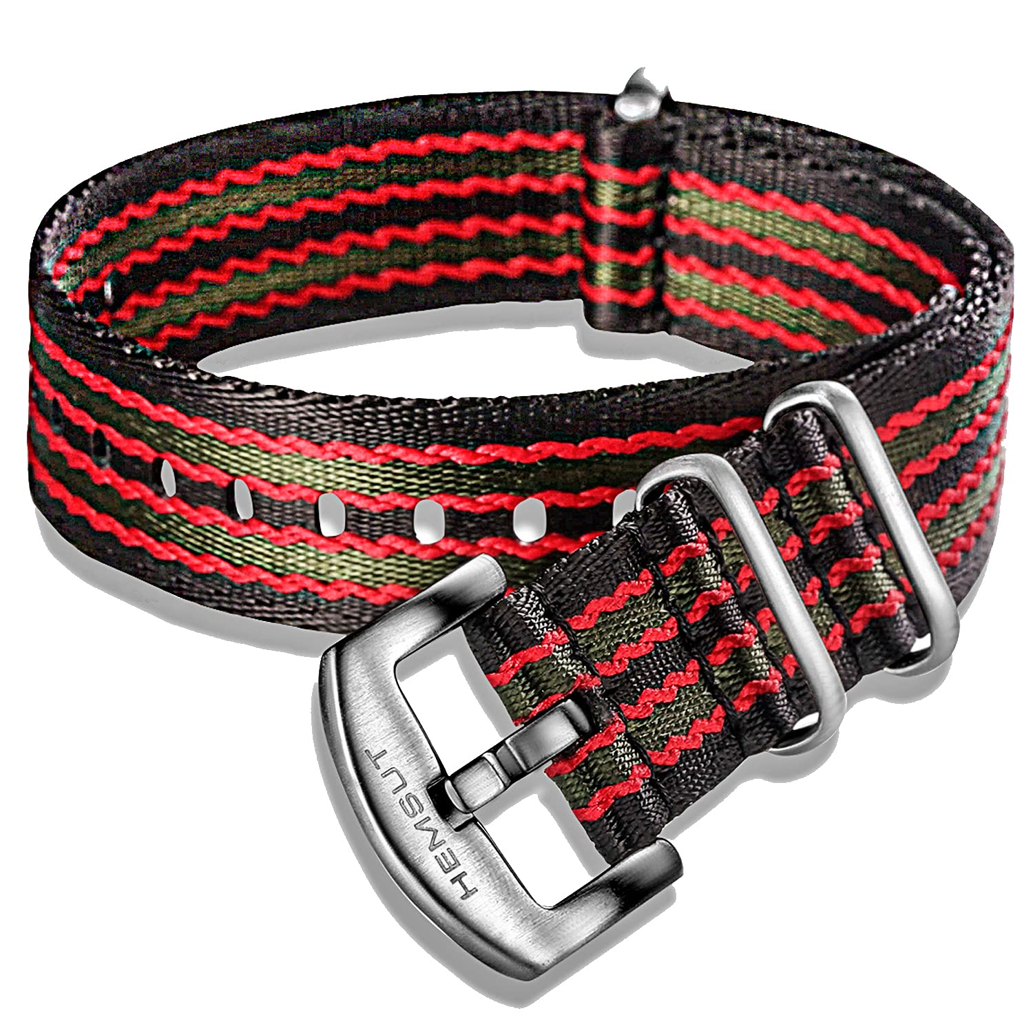 Hemsut Military Style Watch Strap, Seat Belt Watch