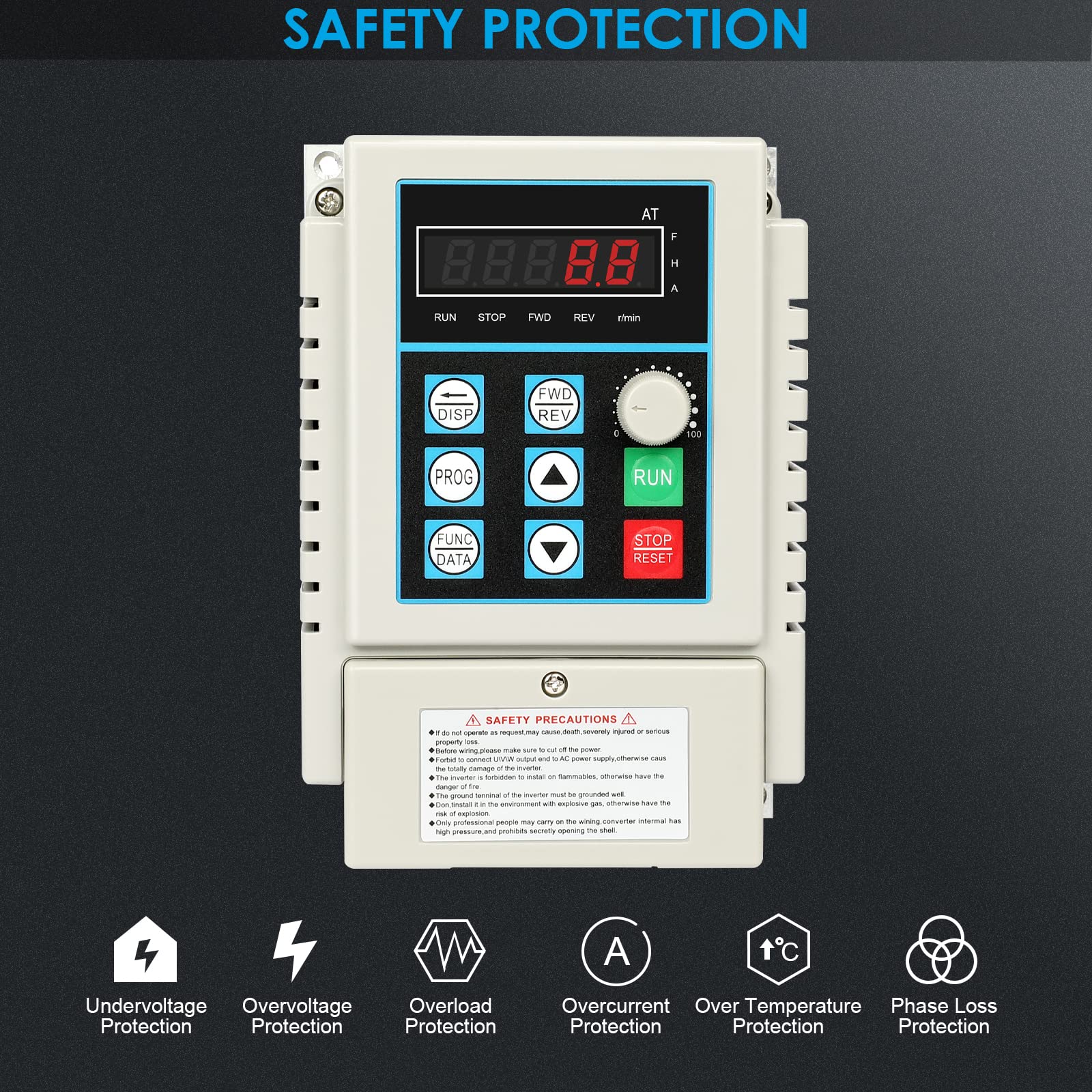 Variador De Frecuencia Variable Vfd Ac 220v 0.75kw | Cuotas sin interés