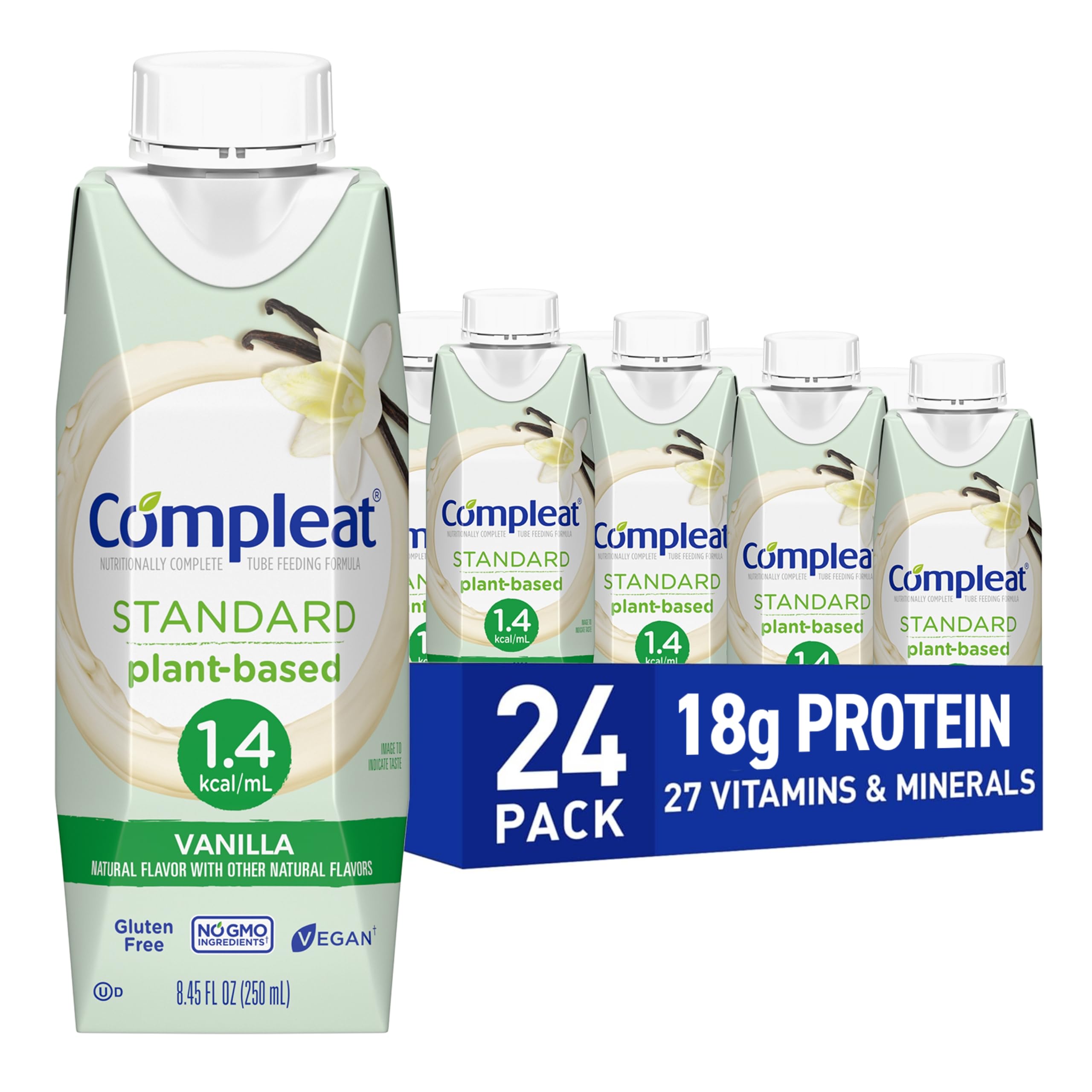Photo 1 of Exp date 05/2026. Nestle Compleat Standard 1.4 Cal Oral Supplement Vanilla 8.45 oz Carton 24 Ct