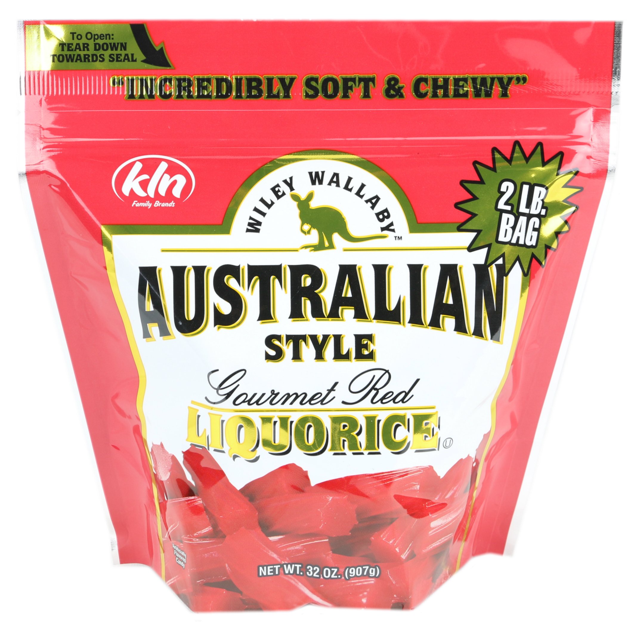 Wiley Wallaby Australian Goumet Style Black Licorice Candy