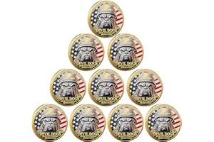 SNKVAUP USMC 250th Anniversary Challenge Coin – Double-Sided Marine Corps Commemorative with Bulldog & Iwo Jima – Military Gift for Veterans & Collectors (10PCS)