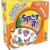Spot It! / Dobble Animals (2024 Edition; ML) - Eco-Friendly Card Game - Fun Matching Game for Kids - Ages 4+ - 2-8 Players - 