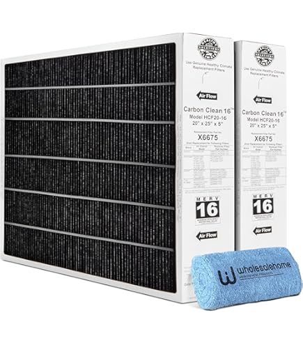 Lennox X6675 20x25x5 Air Filter, Lennox Healthy Climate Carbon