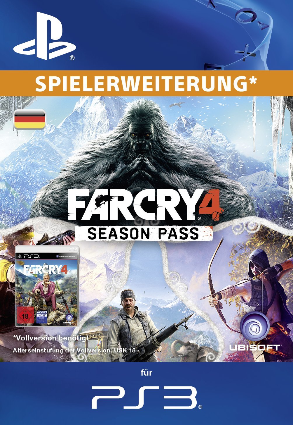 Far Cry 4 Season Pass Zusatzinhalt Psn Code Fur Deutsches Konto Amazon De Games