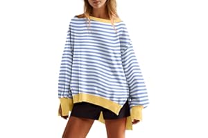 Lepunuo Womens Oversized Sweatshirts Crewneck Long Sleeve Pullover Top Hoodies Fall Fashion 2024 Teen Girls Winter Outfits