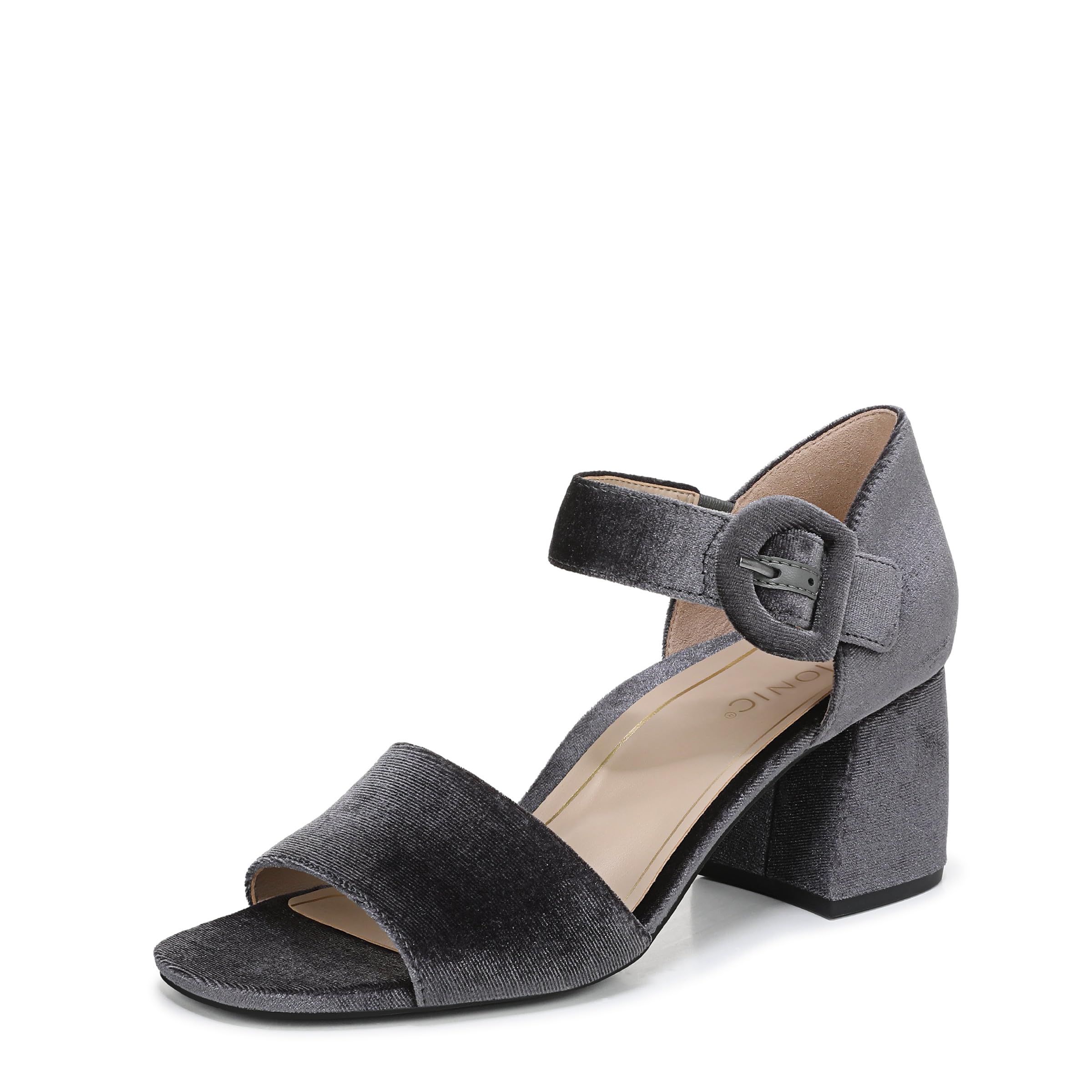 Vionic Women’s Chardonnay Sandal Slate Grey Velvet 5 M