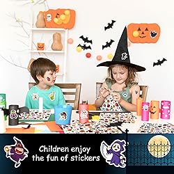 LINAYE 24 Sheets Halloween Stickers for