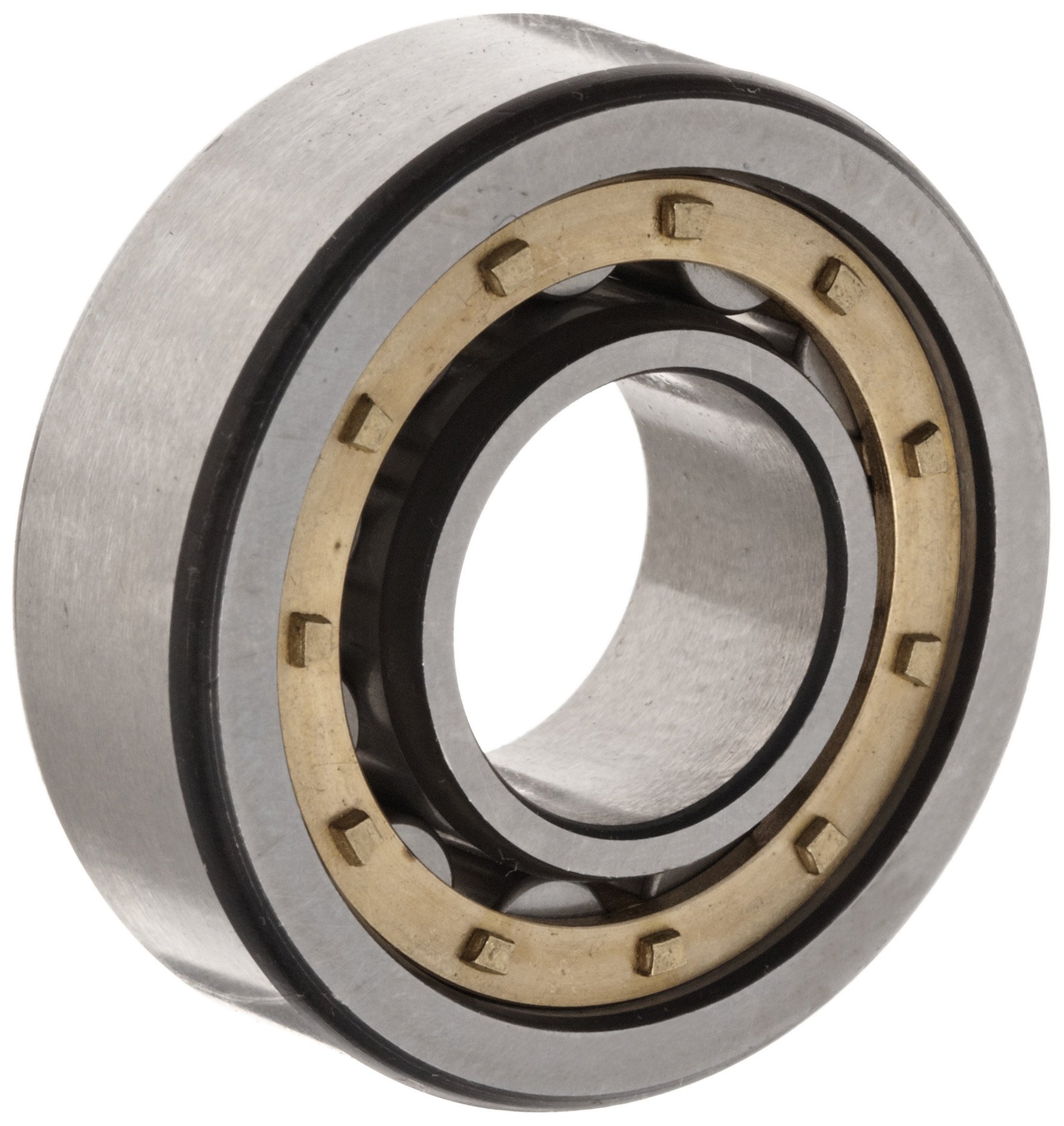 FAG NU2317E-M1 Cylindrical Roller Bearing, Single Row, Straight Bore, Removable Inner Ring, High Capacity, Brass Cage, Normal Clearance, 85mm ID, 180mm OD, 60mm Width