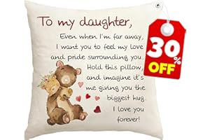 REVLIXI Daughter Gifts from Mom - Best Daughter Ever Gifts 18x18 Throw Pillow Cover to My Daughter Gifts from dad - Best Daughter Ever Gifts Pillow Case to Daughter Birthday Gifts for Daughter
