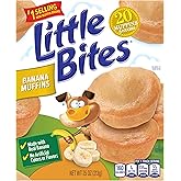 Little Bites Banana Muffins, 5 individual packs, (1.5 oz each), Made with Real Banana Mini Muffins, 7.5 oz Multipack