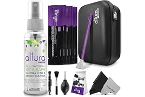 Altura Photo Professional Camera Cleaning Kit APS-C DSLR & Mirrorless Cameras - Camera Lens Cleaner w/Sensor Cleaning Swabs & Case, Works as Camera Lens Cleaning Kit, Camera Cleaner, Sensor Cleaner