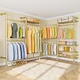 Closet Storage Timate F3 Garment Rack Industrial Pipe Wall Mounted Clothing Rack Walk In Closet Closet Organizers