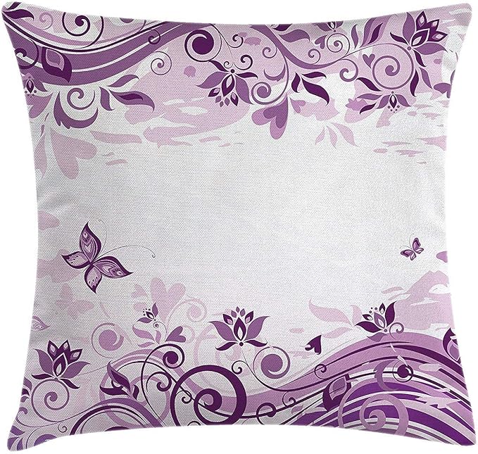 tyui7 Ramas de Flores violetas Vintage Adornado Elegancia remolinos San