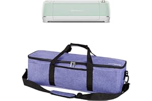 LLYWCM Carrying Case for Cricut Explore Air,Portable Bag Compatible with Cricut Maker, Cameo 3 and Cameo 4, Lightweight Tote for Die-Cut Machines Accessories (Purple)