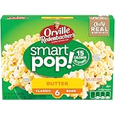 Orville Redenbacher&rsquo;s Popcorn, SmartPop! Butter Flavor, 2.7 oz., 6-ct | 4g fiber per serving; Butter flavor; 15 calories per cup popped; made with 100% whole grain kernels; great for movie night